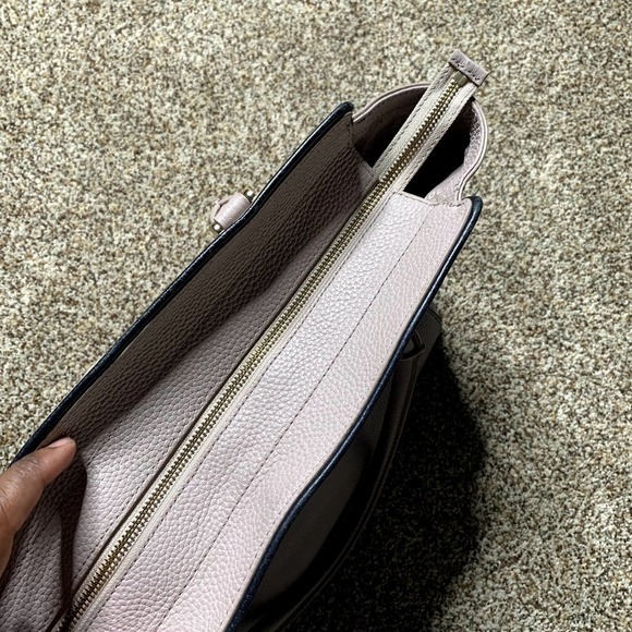 Kate Spade Leather Tan Beige Double Strap Chester Street Allyn Satchel Handbag - Picture 6 of 14